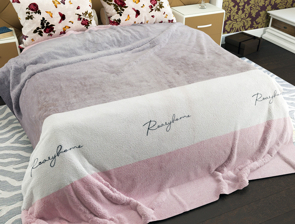 Полуторный флисовый плед №33853