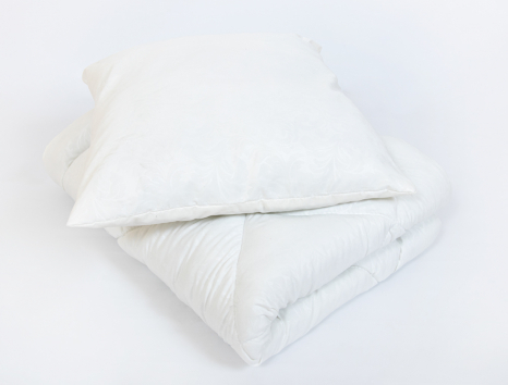 Комплект дитяча ковдра 105x135 + подушка 50x50 (мікрофібра/холлофайбер) №2110