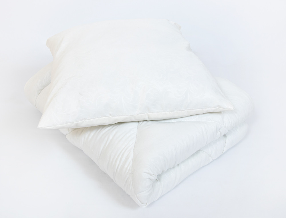 Комплект дитяча ковдра 105x135 + подушка 50x50 (мікрофібра/холлофайбер) №2110