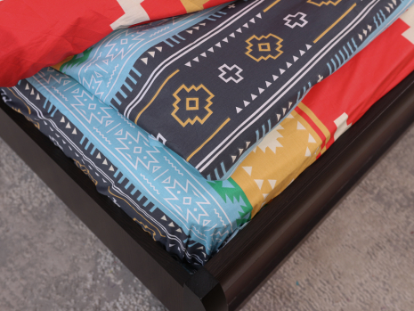 Полуторний набір постільної білизни 150*220 із Сатину №481524 Черешенка™