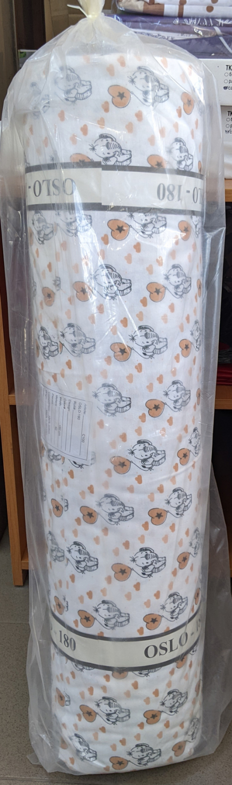 Ткань для постельного белья Фланель (байка) детcкая FLB1061beige