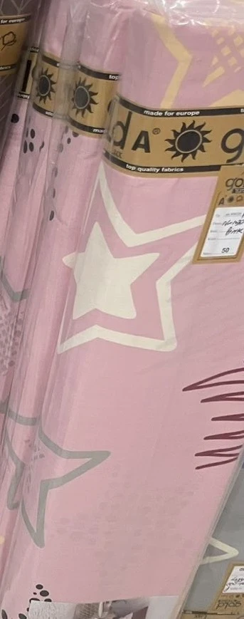 Ткань для постельного белья Бязь "Gold" Lux GL3456pink