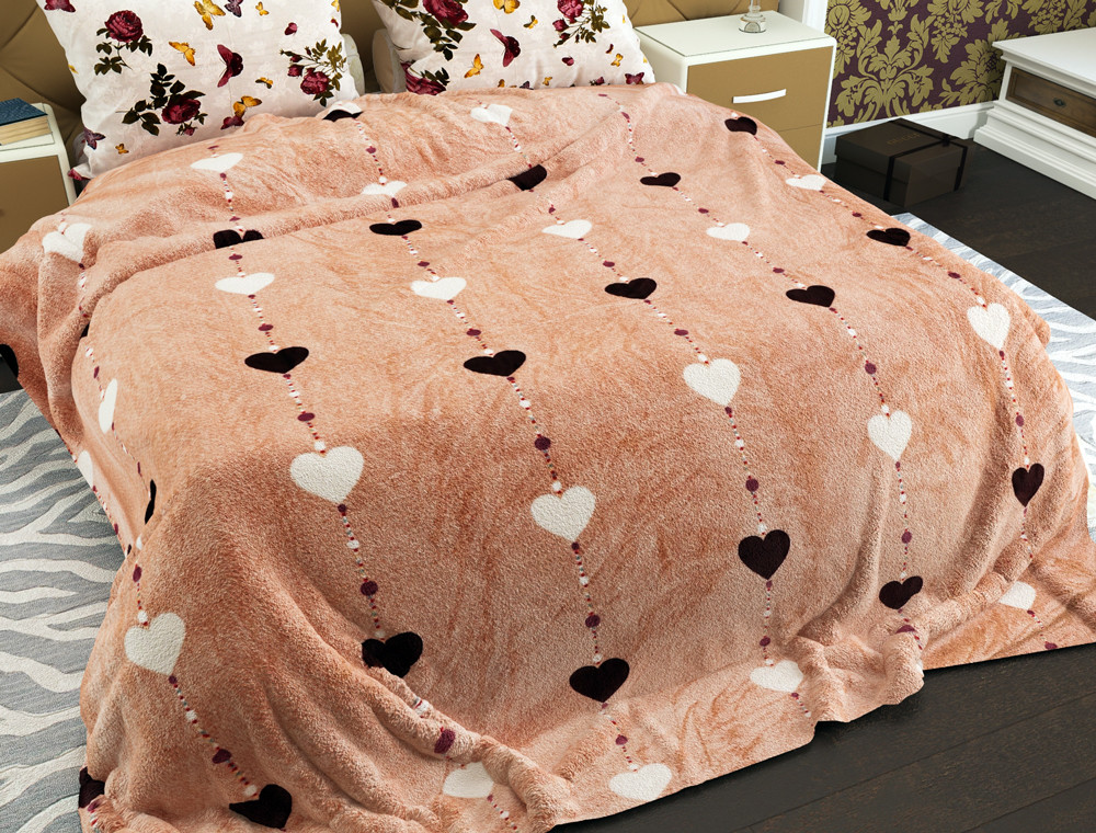 Полуторний флісовий плед №33685