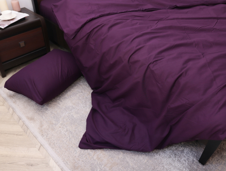 Двоспальний набір однотонної постільної білизни 180*220 із Бязі "Gold" №511065 Черешенка™