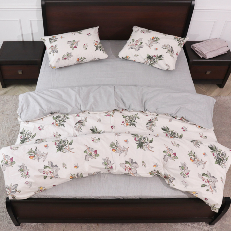 Сімейний набір постільної білизни із Бязі "Gold" №153570АВ Черешенка™