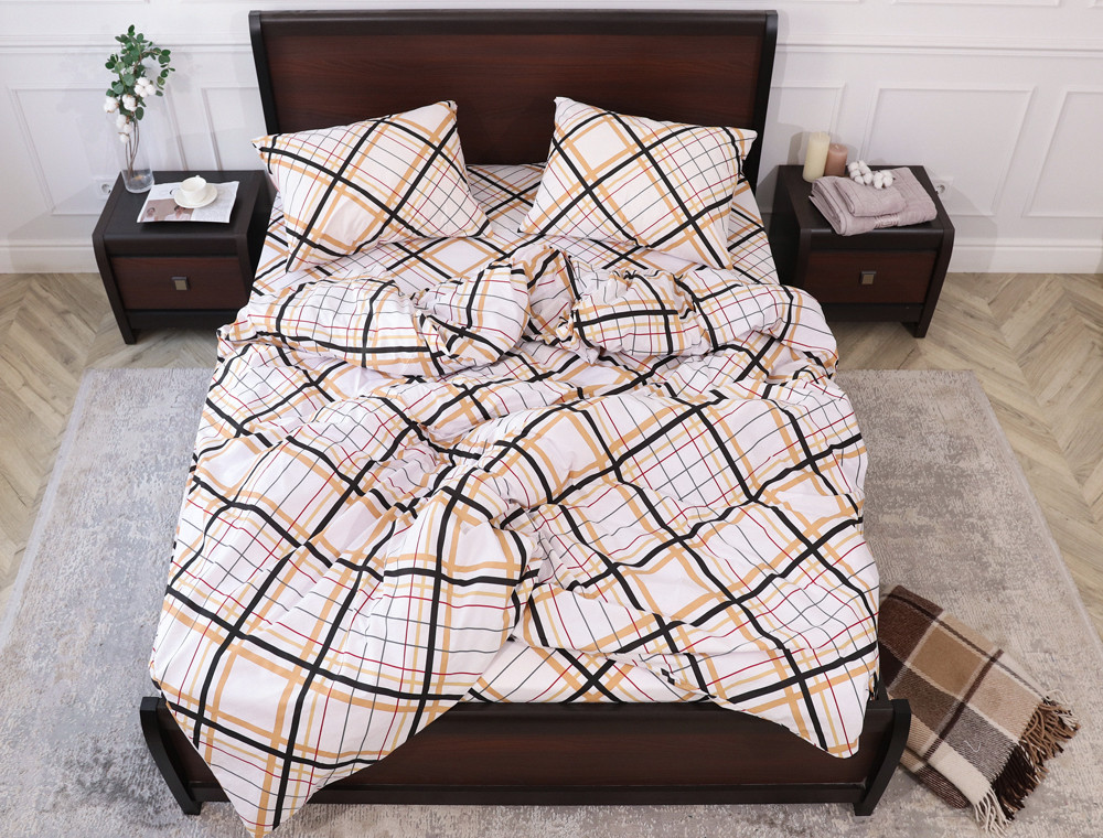 Семейный набор хлопкового постельного белья из Бязи "Gold" №158056 Черешенка™