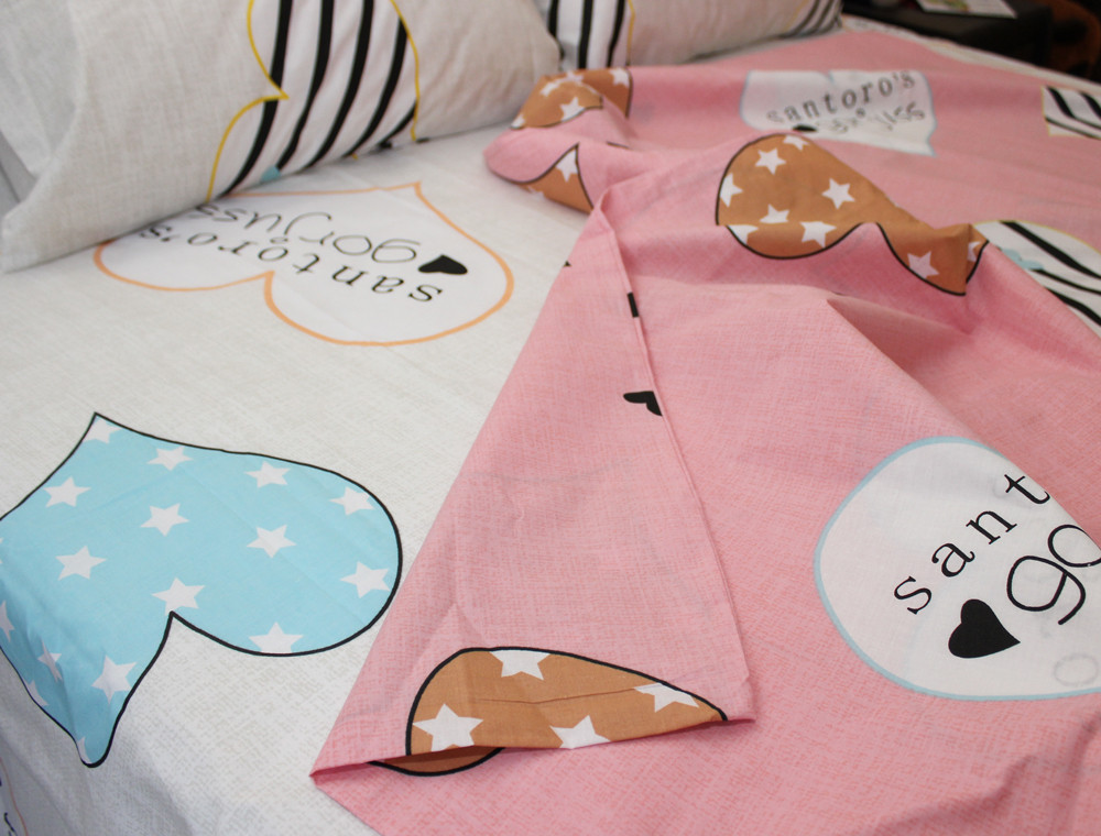 Семейный набор хлопкового постельного белья из Бязи "Gold" №154152AB Черешенка™