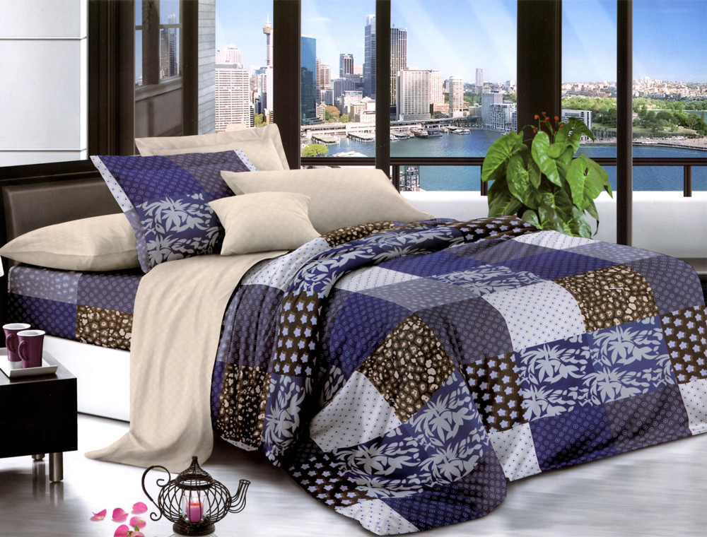 Полуторний набір постільної білизни 150*220 із Ранфорсу №182891 Черешенка™