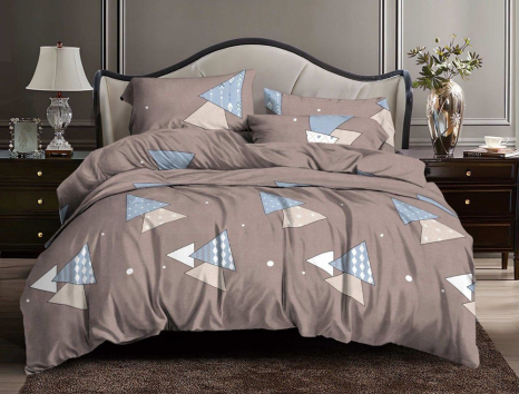 Євро набір постільної білизни 200*220 із полікотону №207141 Черешенька™