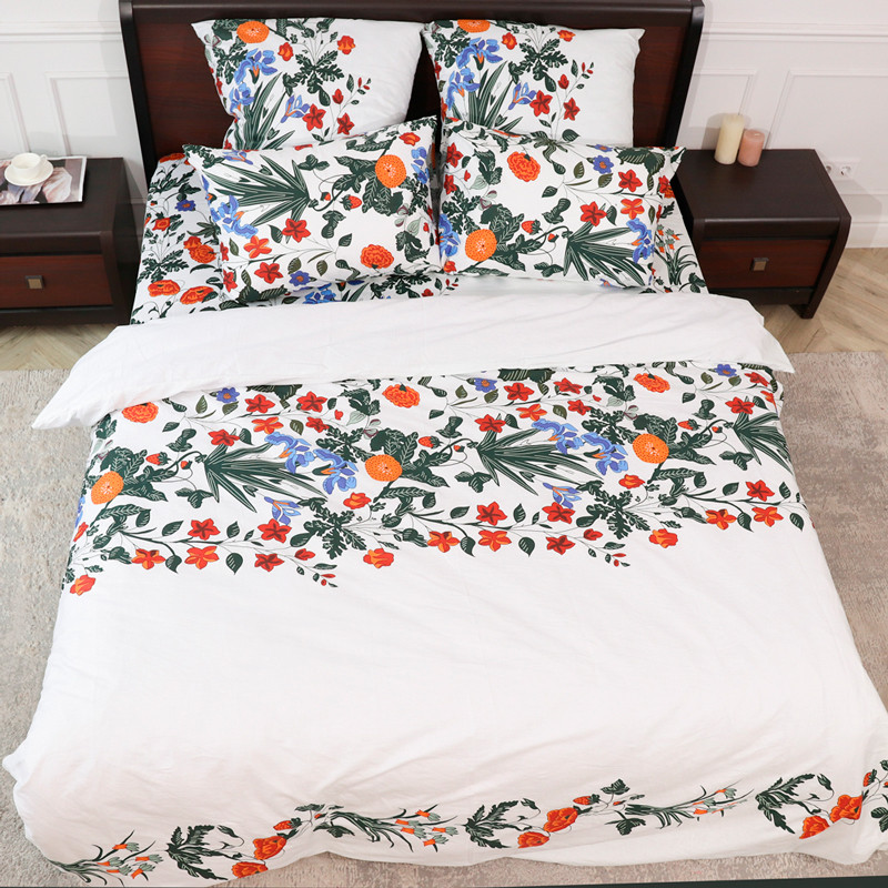 Двоспальний набір постільної білизни 180*220 із Сатину №481596 Черешенка™