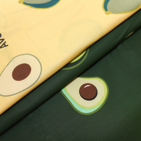 Ткань для постельного белья Бязь "Gold" Lux "Авокадо" GL3975 (A+B) - (50м+50м)