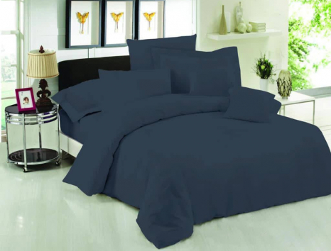 Ткань для постельного белья Бязь "Gold" Lux однотонная GLgrey7013 (50м)