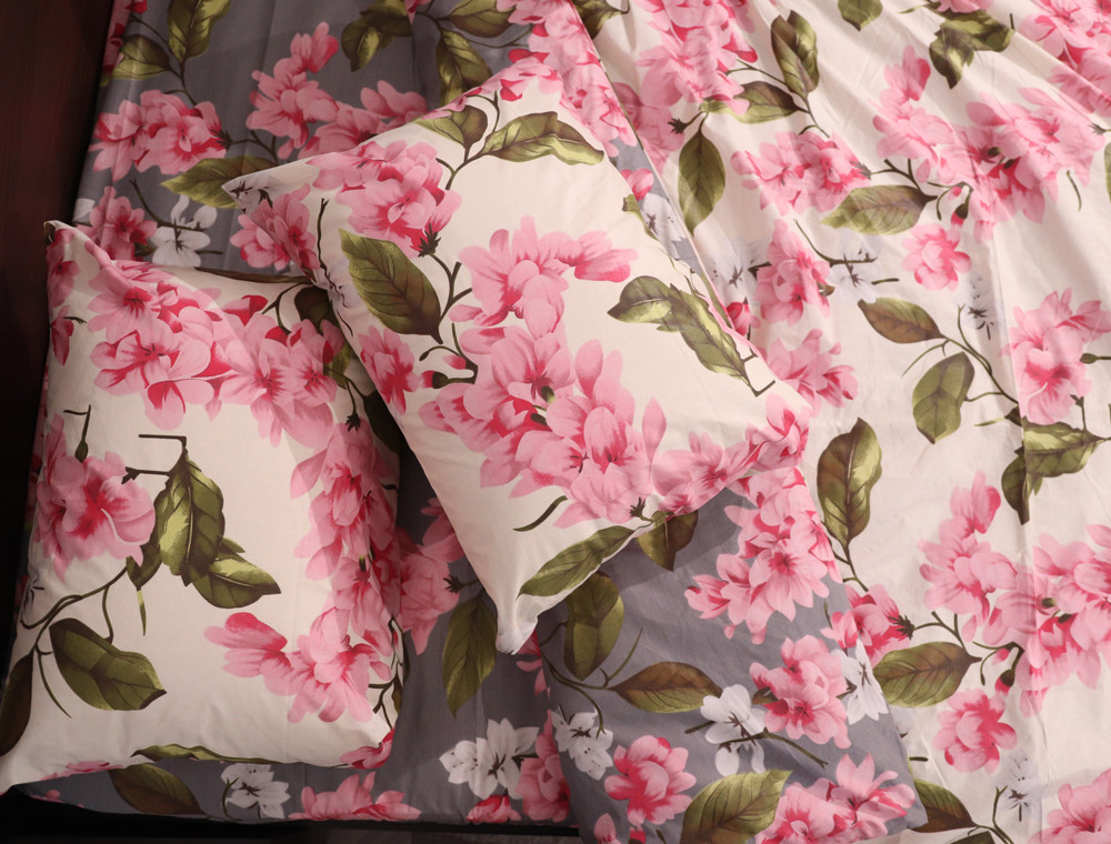 Сімейний набір постільної білизни із Бязі "Gold" №151209АВ Черешенка™