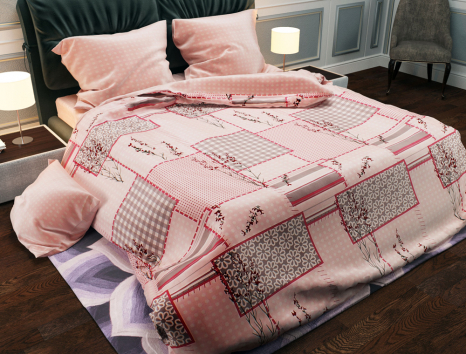 Ткань для постельного белья Бязь "Gold" Lux GL1038 (A+B) - (50м+50м)