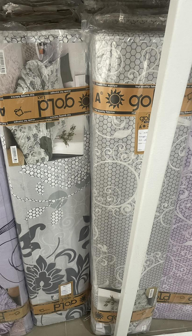 Тканина для постільної білизни Бязь "Gold" Lux GL3364-grey (A+B) - (50м+50м)