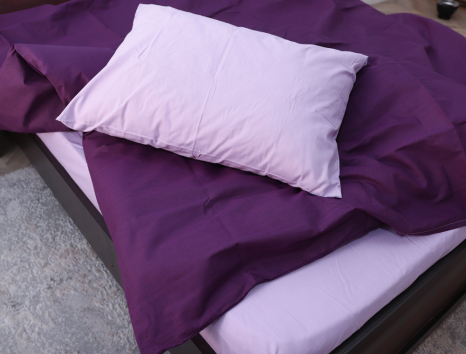 Двоспальний набір однотонної постільної білизни 180*220 із Бязі "Gold" №155533AB Черешенка™