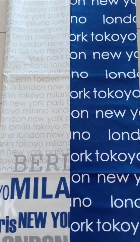 Тканина для постільної білизни Бязь "Gold" Lux "Столиці країн (білий)" GL1440 (A+B) - (50м+50м)