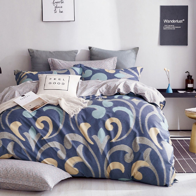 Тканина для постільної білизни Бязь "Gold" Lux "Улюблене місце, щоб бути ..." GL4068