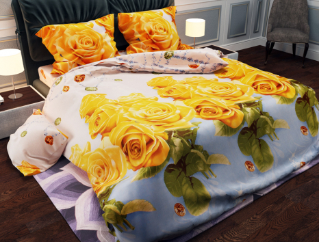 Ткань для постельного белья Бязь "Gold" Lux GL907