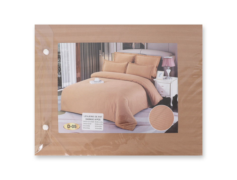 Евро макси набор постельного белья 200*230 из Страйп Сатина D-05