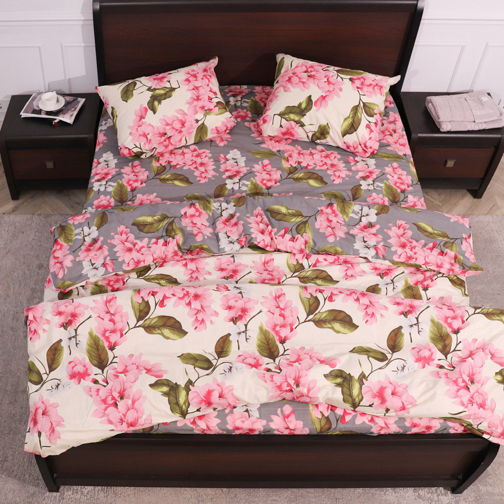 Полуторный набор постельного белья 150*220 из Бязи "Gold" №151209АВ Черешенка™