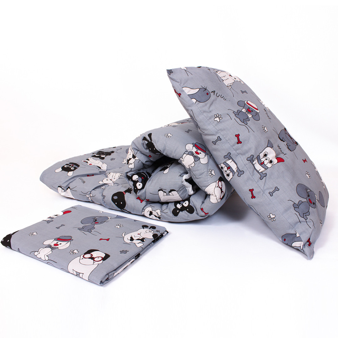 Комплект постельного белья в кроватку (с одеялом и подушкой) №9010