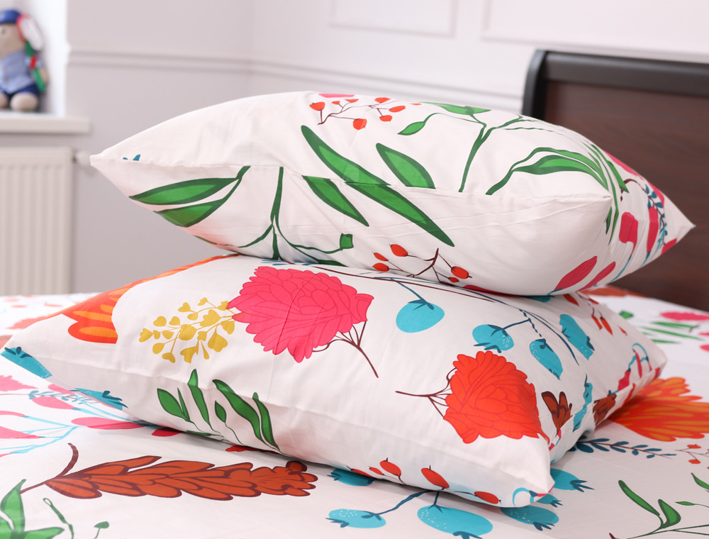 Полуторний набір постільної білизни 150*220 із Сатину №483336 Черешенка™