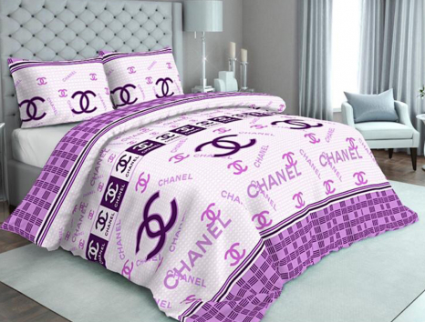 Ткань для постельного белья Бязь "Gold" Lux "Lady KO от Chanel" GL379