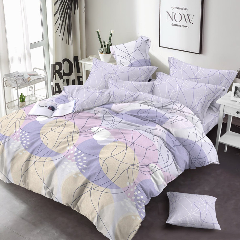 Тканина для постільної білизни Бязь "Gold" Lux GL1927violet (A+B) - (50м+50м)