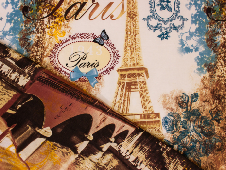 Семейный набор хлопкового постельного белья из Бязи "Gold" №15859 Черешенка™