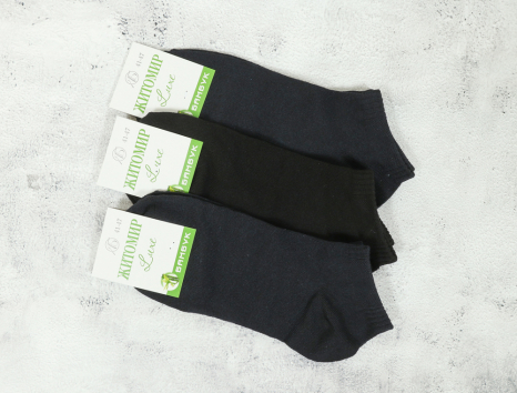 Чоловічі шкарпетки Житомир Luxe Бамбук короткі (41-47) №ZLB5008