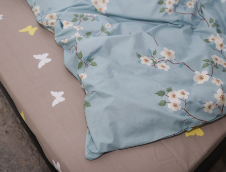 Евро макси набор постельного белья 200*220 из Бязи "Gold" №151902AB Черешенка™