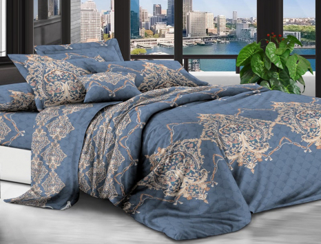 Двоспальний набір постільної білизни 180*220 із полікотону №201884 Черешенька™