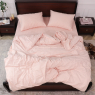 Семейный набор хлопкового постельного белья из Страйп Сатина №12-1605 Черешенка™