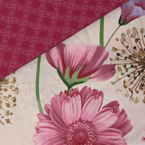 Ткань для постельного белья Бязь "Gold" Lux GL7903 (A+B) - (50м+50м)