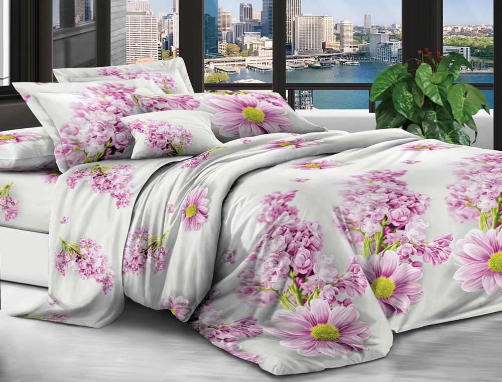 Полуторний набір постільної білизни 150*220 із полікотону №203876 Черешенька™