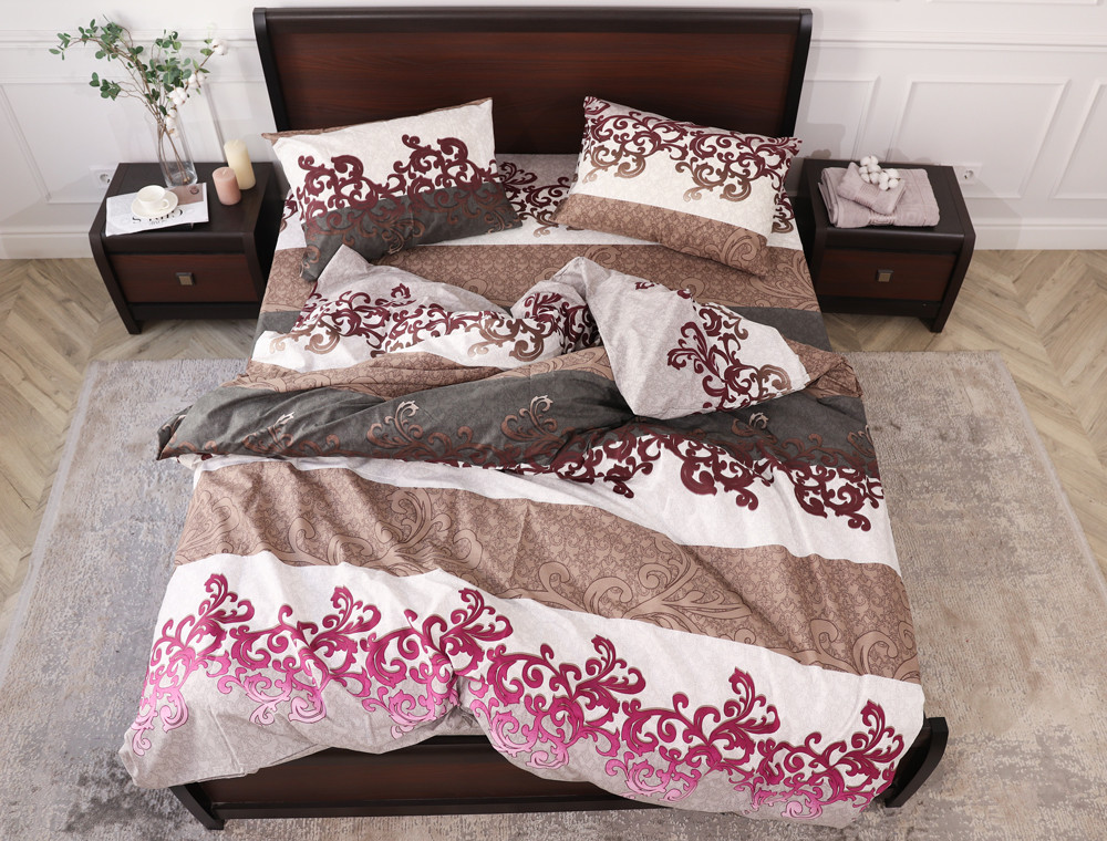 Семейный набор хлопкового постельного белья из Бязи "Gold" №156904 Черешенка™