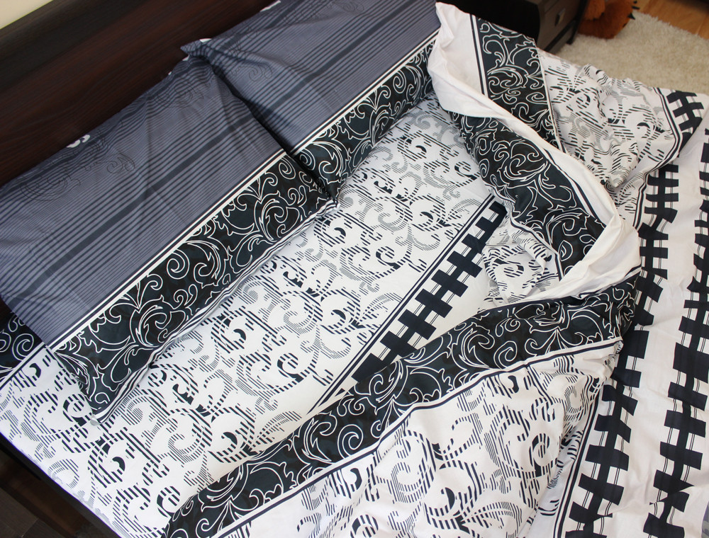 Двуспальный набор постельного белья 180*220 из Бязи "Gold" №15613 Черешенка™