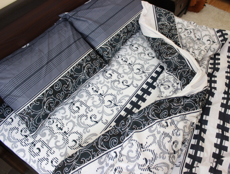 Двуспальный набор постельного белья 180*220 из Бязи "Gold" №15613 Черешенка™