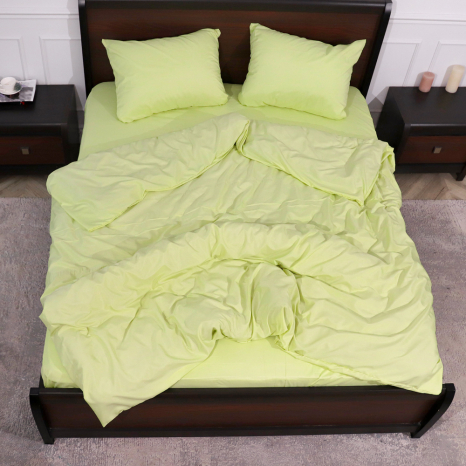 Євро набір постільної білизни 200*220 із мікрофібри №200525 Черешенка™