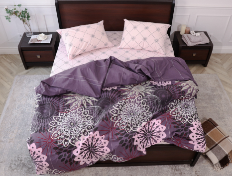 Євро-максі набір постільної білизни 200*220 із Бязі "Gold" №15523AB Черешенка™