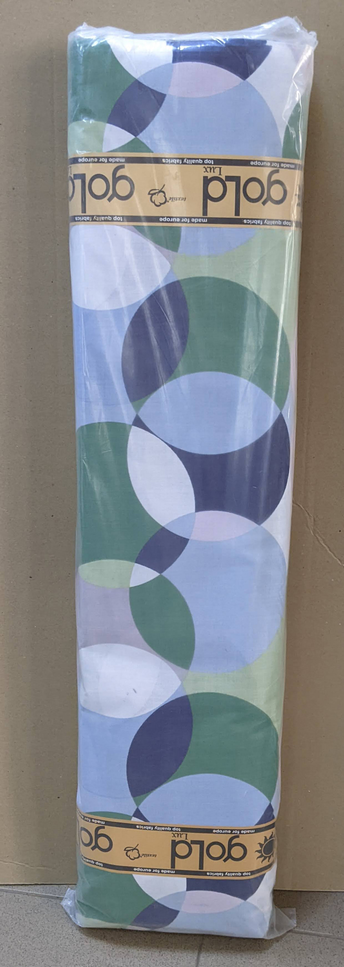 Ткань для постельного белья Бязь "Gold" Lux GL3490green