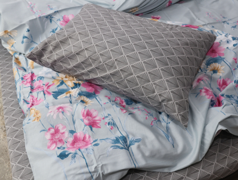 Двоспальний набір постільної білизни 180*220 із Сатину №016AB Черешенка™