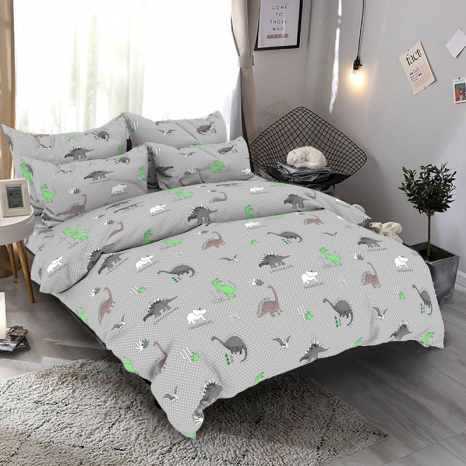 Ткань для постельного белья Бязь "Gold" Lux детская GLB179grey