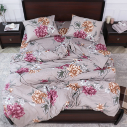Полуторний набір постільної білизни 150*220 з Фланелі №95823 Черешенка™