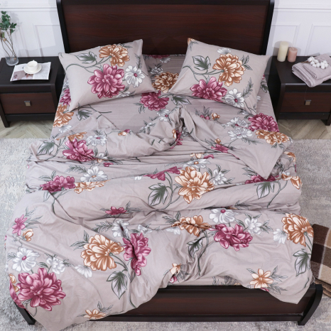 Полуторний набір постільної білизни 150*220 з Фланелі №95823 Черешенка™
