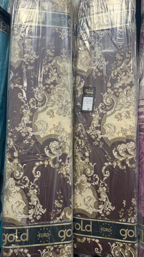 Ткань для постельного белья Бязь "Gold" Lux GL6887-brown