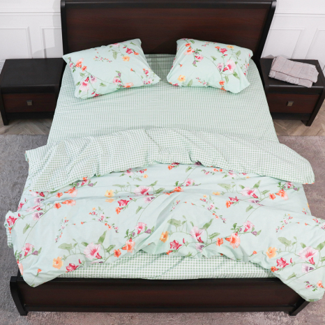 Евро макси набор постельного белья 200*220 из Бязи "Gold" №153112АВ Черешенка™