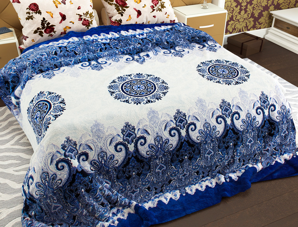 Полуторний флісовий плед №33562