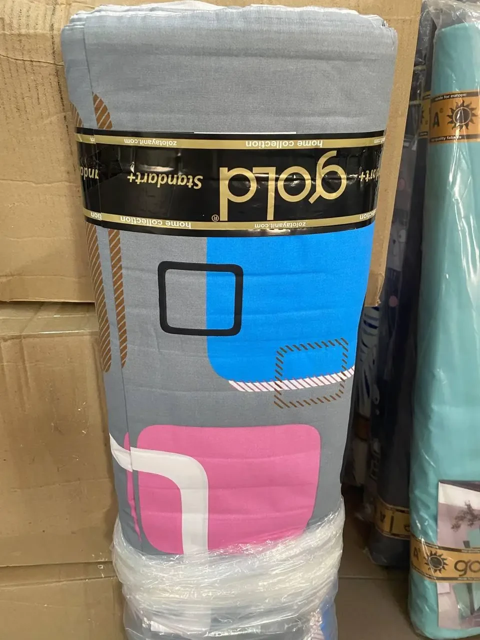 Ткань для постельного белья Бязь "Gold" Lux "Домашние воспоминания" GL3935light